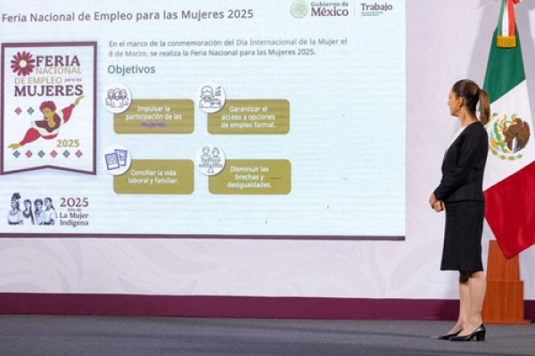 En el marco de 8M, se llevará a cabo la Feria Nacional de Empleo para mujeres