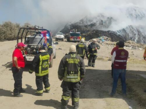Se incendia relleno sanitario de San Jos&eacute; Chiapa