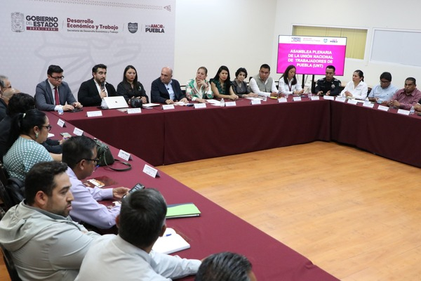 Puebla fortalece diálogo y agenda laboral con UNT