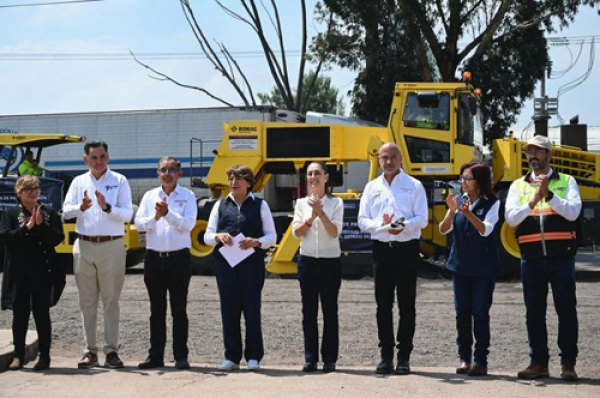 Banderazo de salida a nuevos trenes de repavimentación