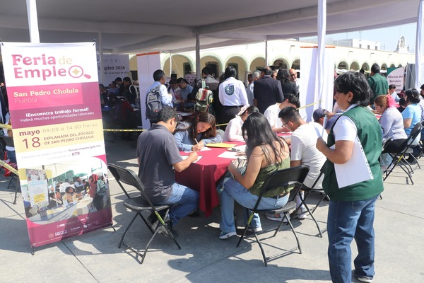 Ofertan mil 700 vacantes de trabajo a Cholula