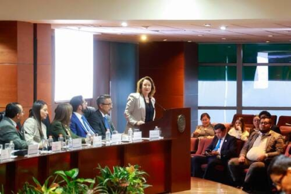 Magistrada Yasmín Esquivel participa en ceremonia del TFJA
