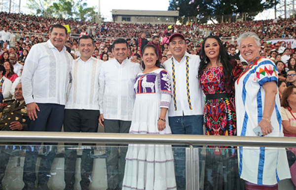 Oaxaca y Puebla unidos por el bienestar del pueblo: Armenta