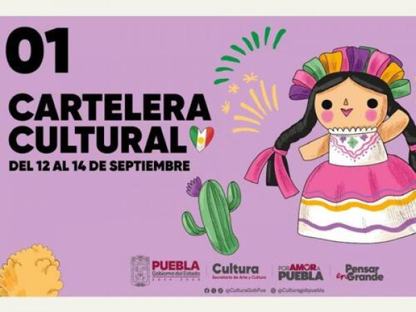 ¡Checa la carteral cultura del 12 al 16 de septiembre!