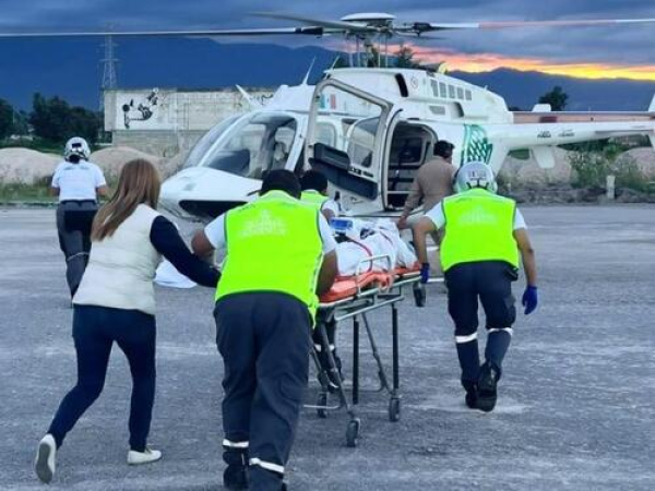 SUMA realiza traslado aéreo Texmelucan-Puebla