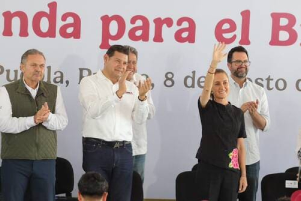 Gobernador Armenta destaca apoyos federales para Puebla
