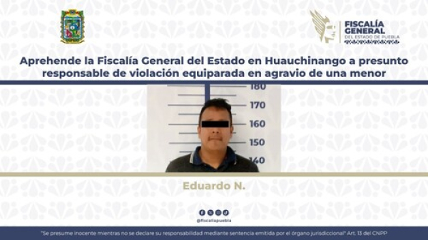 Detienen a presunto violador en Huauchinango