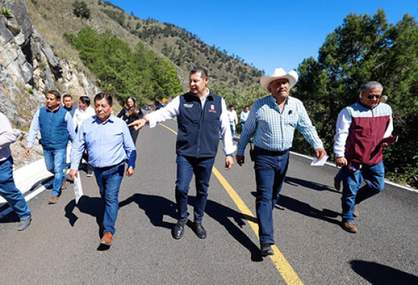 La obra de carretera Interserrana conectará la Sierra Norte