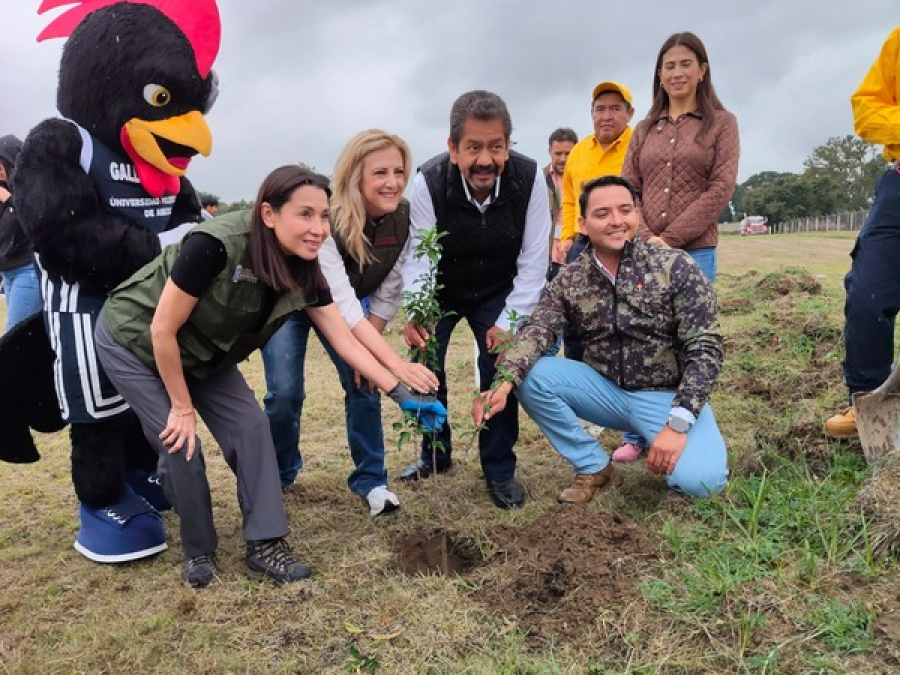 Medio Ambiente reforesta Politécnico de Amozoc