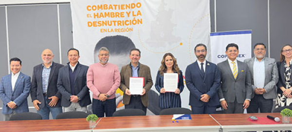 Coparmex Puebla y Banco de Alimentos firman convenio