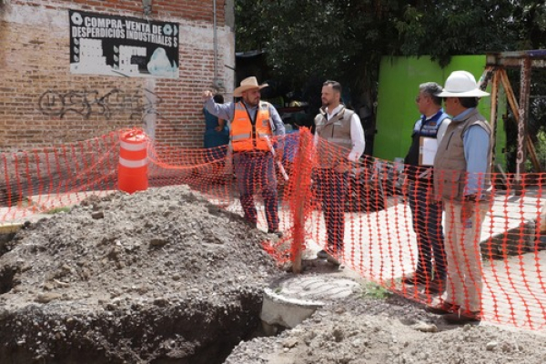 Avanza colector pluvial en Vista Hermosa Álamos