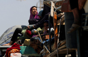 Palestinos desplazados por operaciones de Israel 