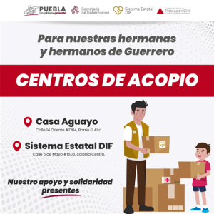 Si deseas donar a los damnificados de Guerrero, ubica el centro de acopio