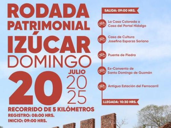 Rodadas patrimoniales recorren Izúcar de Matamoros
