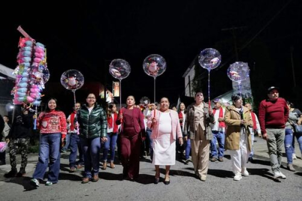 Diputada Guadalupe Vargas lleva posadas a la Sierra Norte