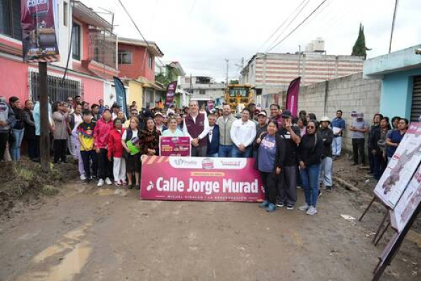 Avanza programa #CallesAl100 en La Resurrección