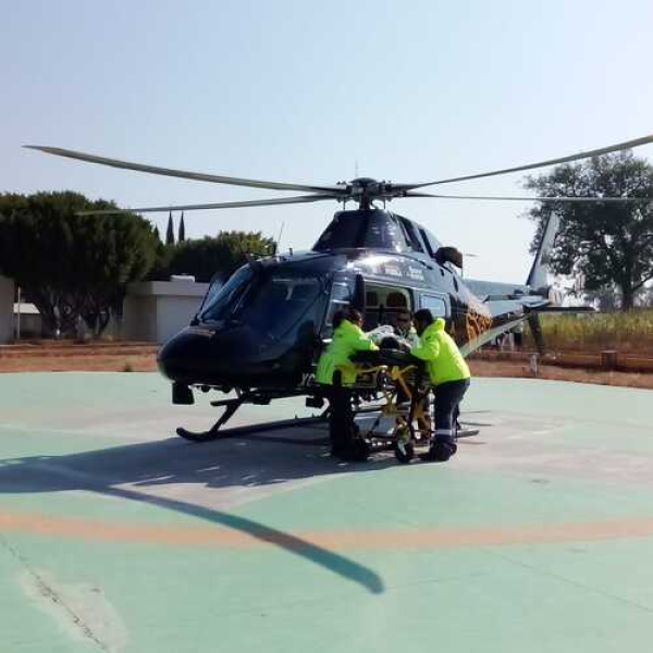 SUMA atiende emergencia aérea en Chiautla de Tapia