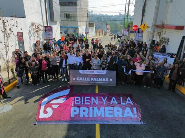 Entregan pavimentación en Santa Cruz Buenavista