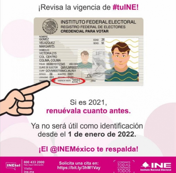 Invita INE Puebla a revisar la vigencia de su credencial