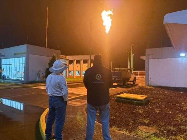 PC Estatal supervisa gasoducto en Xicotepec