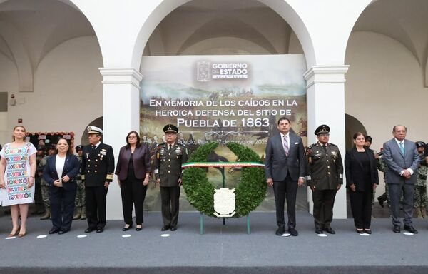 Conmemoran 163 años de la defensa de Puebla