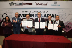 Signan convenio de Revisión Salarial 2025 para el Sindicato del Ayuntamiento de Puebla