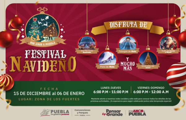 Las comunidades lejanas de Puebla podrán disfrutar el festival de navidad: Armenta