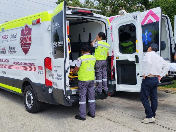 SUMA realiza traslado de paciente a Chiapas