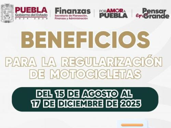 Puebla otorga facilidades y beneficios para motociclistas