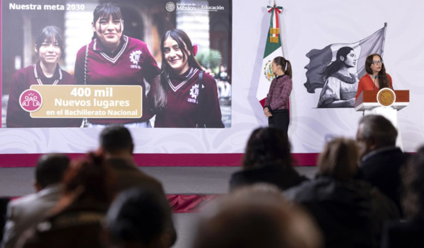 Sheinbaum amplía meta de espacios en bachillerato