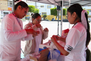 Realizan vacunación contra sarampión en Canoa