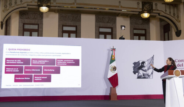 Plataformas digitales seguras para menores: Sheinbaum