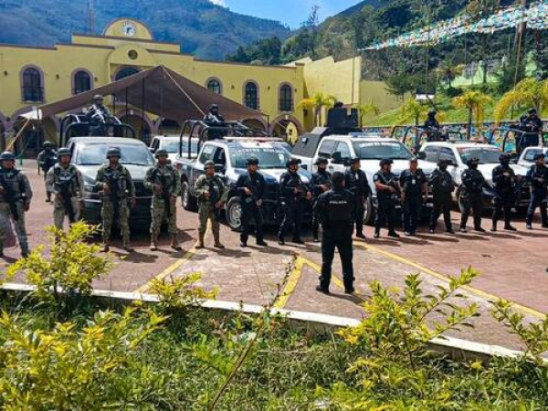 Refuerzan SSP y SEDENA seguridad en Eloxochitlán