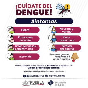 658 casos acumulados de dengue en Puebla: Salud