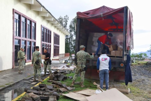 El Ayuntamiento de Puebla ofreció despensas alimentarias