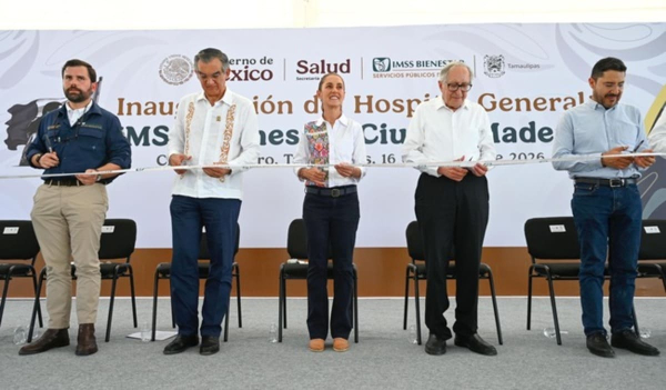 Sheinbaum inaugura hospital en Ciudad Madero