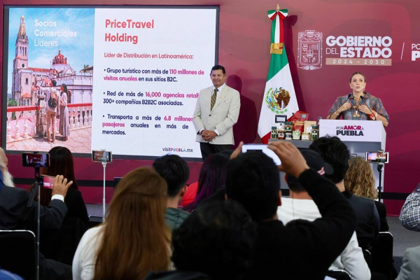 Gobernador Armenta destaca crecimiento económico de Puebla