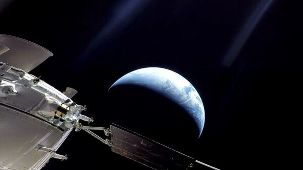 La Tierra vista desde la nave Orión