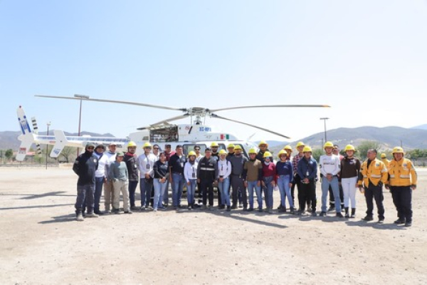 Liquidan incendio forestal en Jolalpan