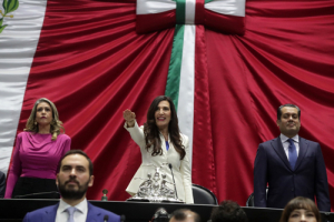 Kenia López Rabadán, presidenta de la Mesa Directiva de la Cámara de Diputados