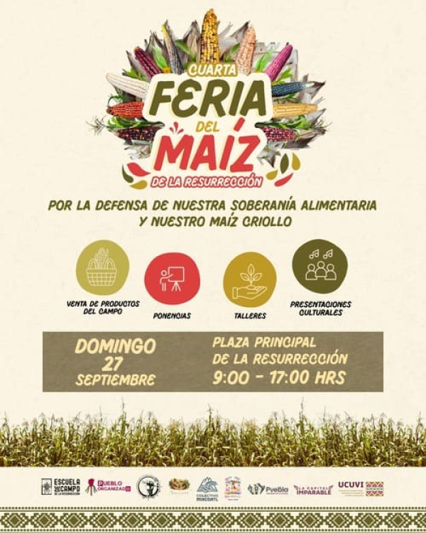 Anuncian Feria del Maíz en La Resurrección