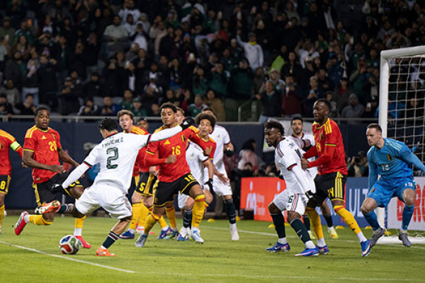 México empata ante Bélgica