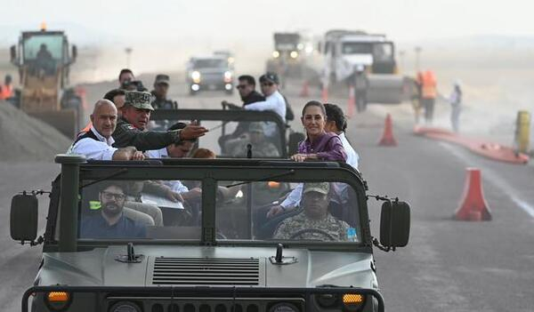 Sheinbaum supervisa avance del tren México-Pachuca