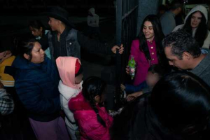 Diputada Salvatori celebra la navidad en Cocoyotla