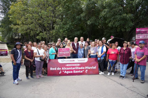 Inicia obra para mejorar drenaje en Agua Santa