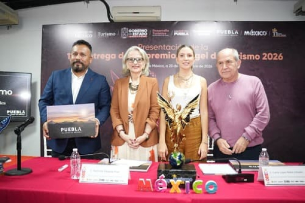 Puebla será sede de los Galardones Ángel del Turismo