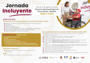 Llegará la &quot;Jornada Incluyente&quot; a Coxcatlán