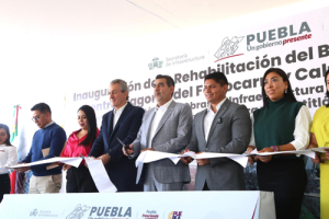 El gobierno estatal de Puebla entregó cuatro obras en el interior del estado