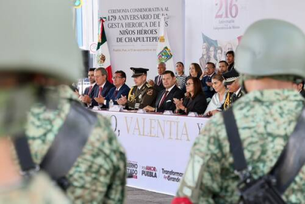 Conmemoran 179 aniversario de la Gesta de los Niños Héroes