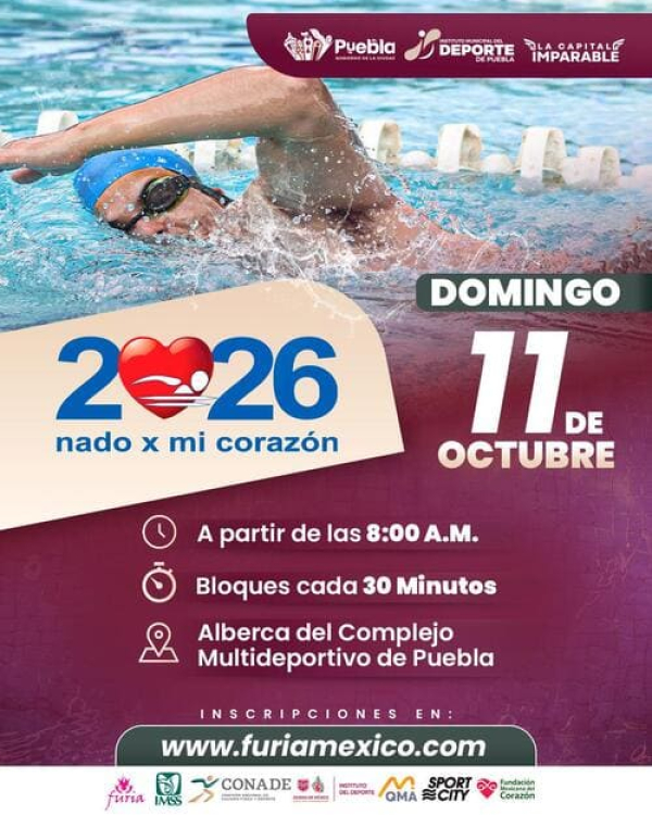Ayuntamiento anuncia "Nado por mi Corazón 2026"